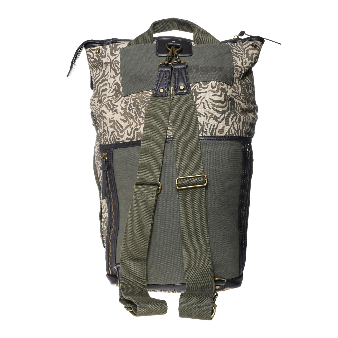 Mochila Onitsuka Tiger Unisex Fashion Military Back Pack Verde Casual 1227570330