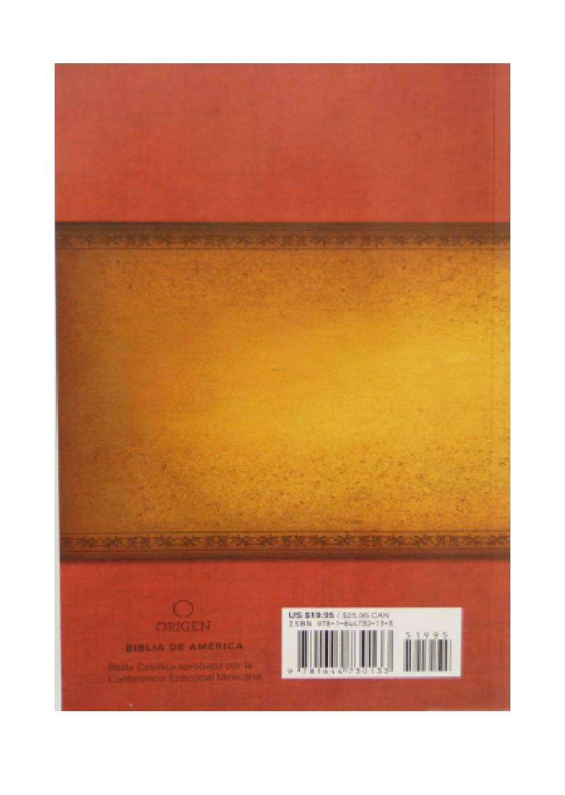 La Biblia Católica: Edición letra grande. Rústica, roja.