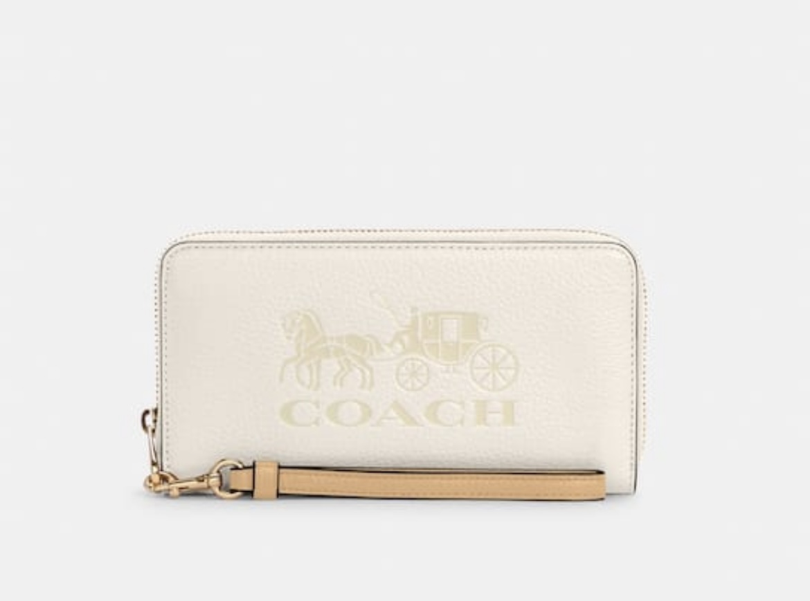 Cartera Coach  Piel Beige