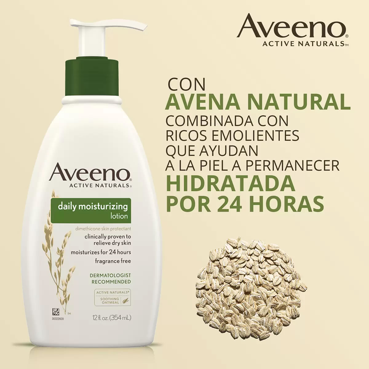 Crema Corporal De 591 ml Con 2 Piezas Aveeno 610725 CST
