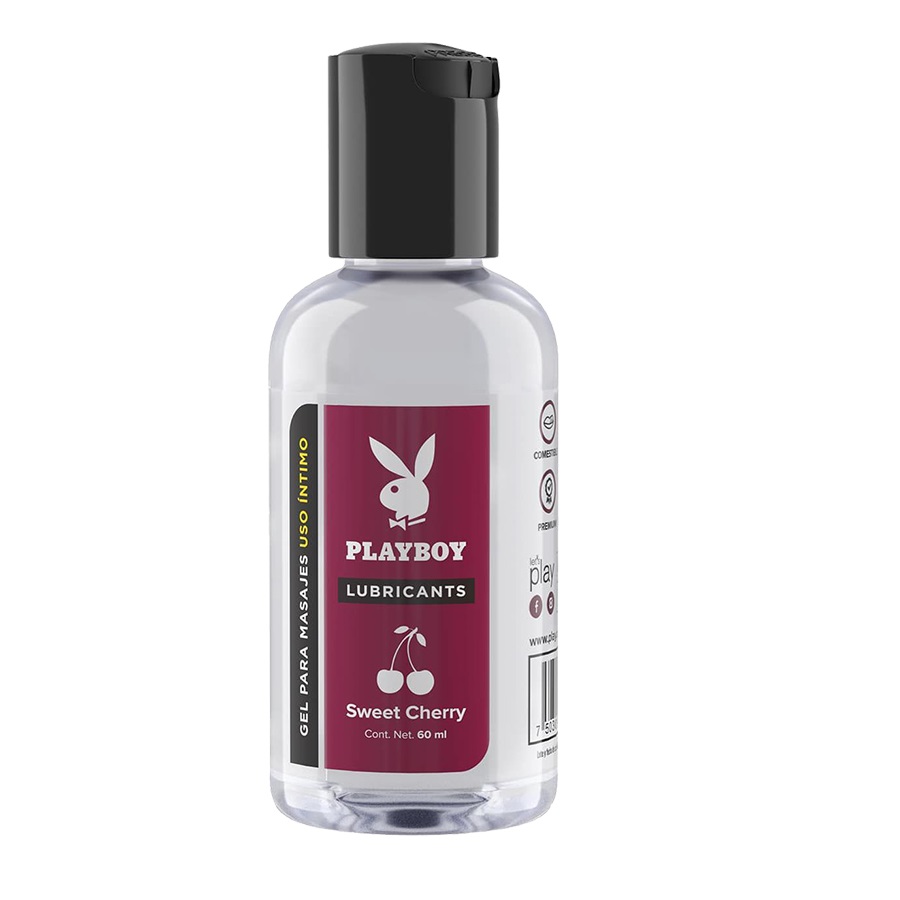 Lubricante Comestible Playboy con Sabor Cereza Base Agua 60ml
