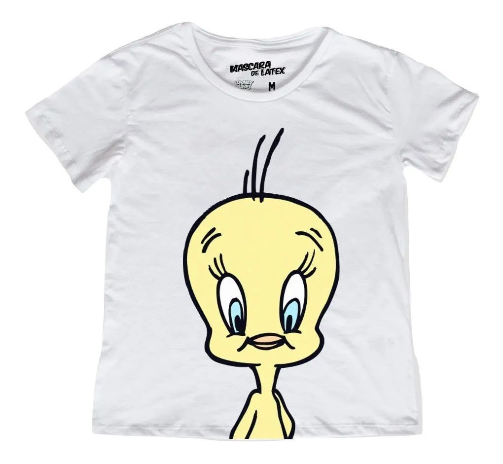 Playera Mascara de Latex Mujer Piolin Looney Tunes