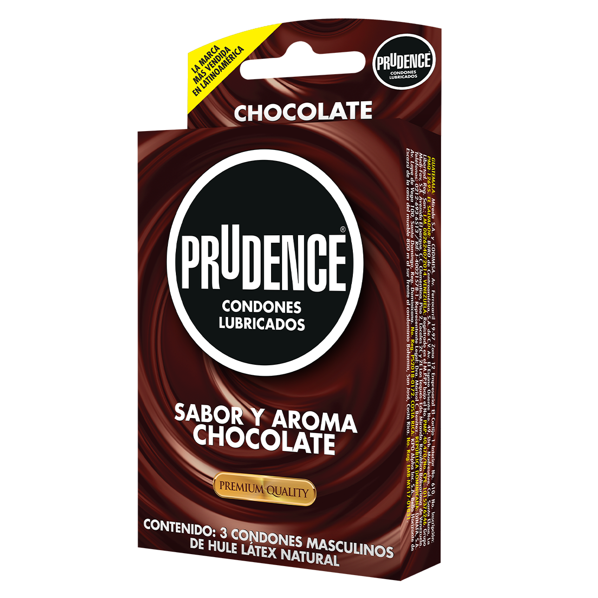 Cartera De 3 Condones Prudence Sabor Y Aroma A Chocolate