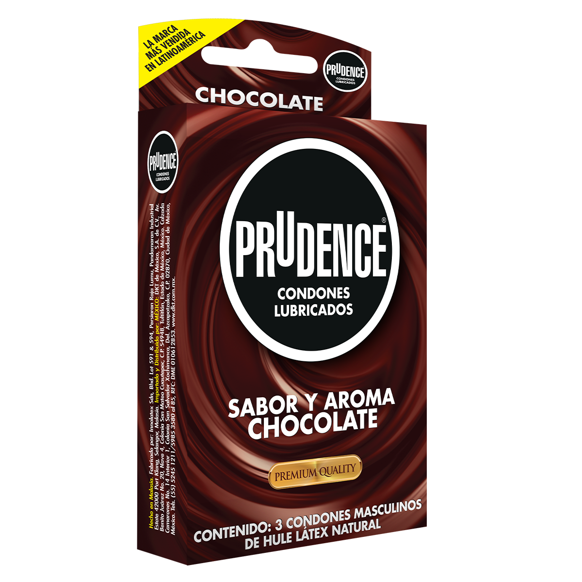 Cartera De 3 Condones Prudence Sabor Y Aroma A Chocolate