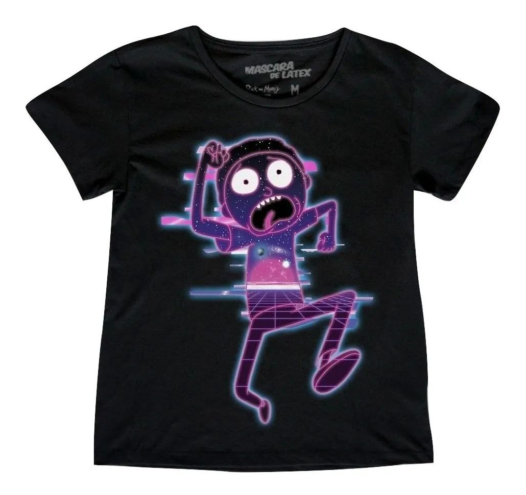 Playera Mascara de Latex Mujer Interdimensional Rick y Morty