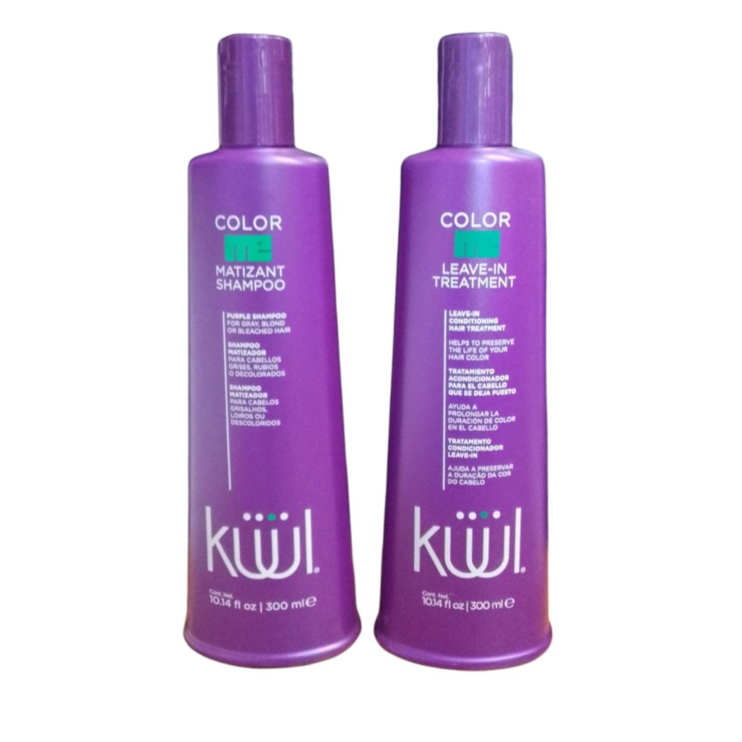Kuul Color Me Shampoo matizant 300ml + color mes leave in treatment 300ml