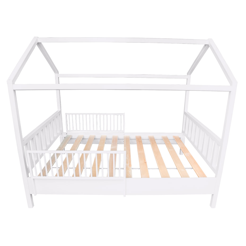 Cama Casa Alta con barandales removibles - Montessori - Matrimonial DUDUK