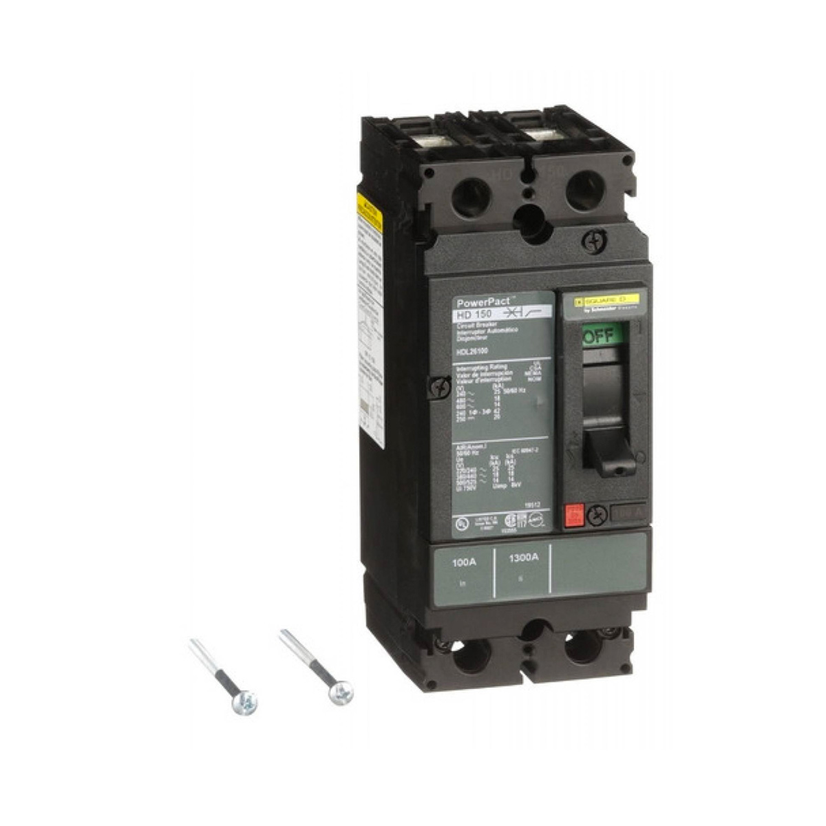 Interruptor Termomagnetico, 2 polos, 100 A, Schneider