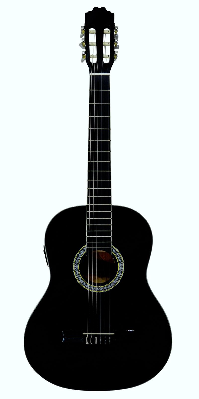 Guitarra La sevillana e/acustica A-2E BK