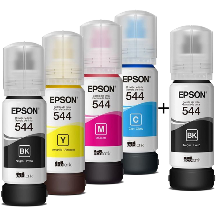 Multifuncional EPSON L5290 EcoTank Tinta Continua 5 Tintas T544 ADF Inlambrica RJ45 C11CJ65301-V1 