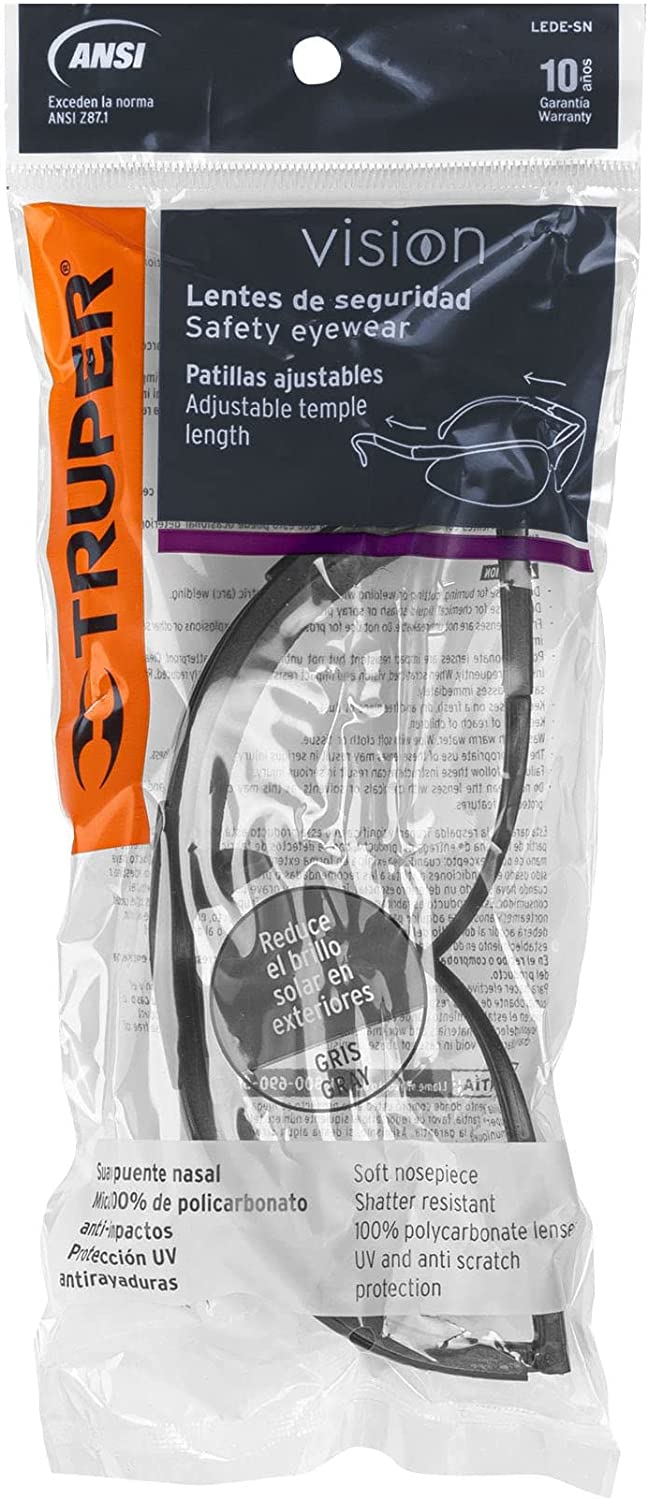 Lente de Seguridad Vision Gris LEDE-SN