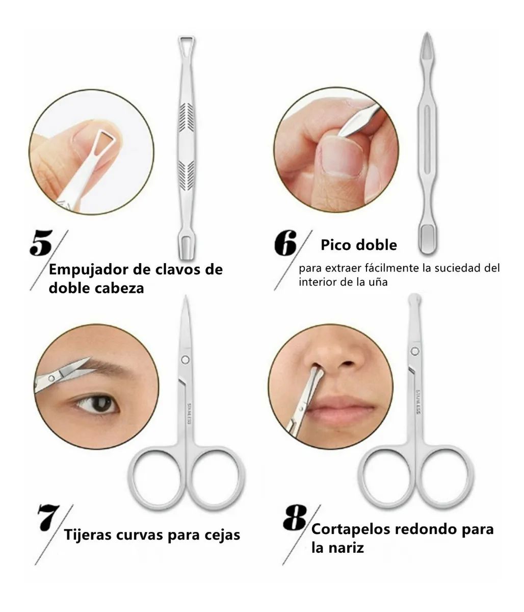 Manicura Y Pedicura 23 En 1 Kit De Manicure Profesional