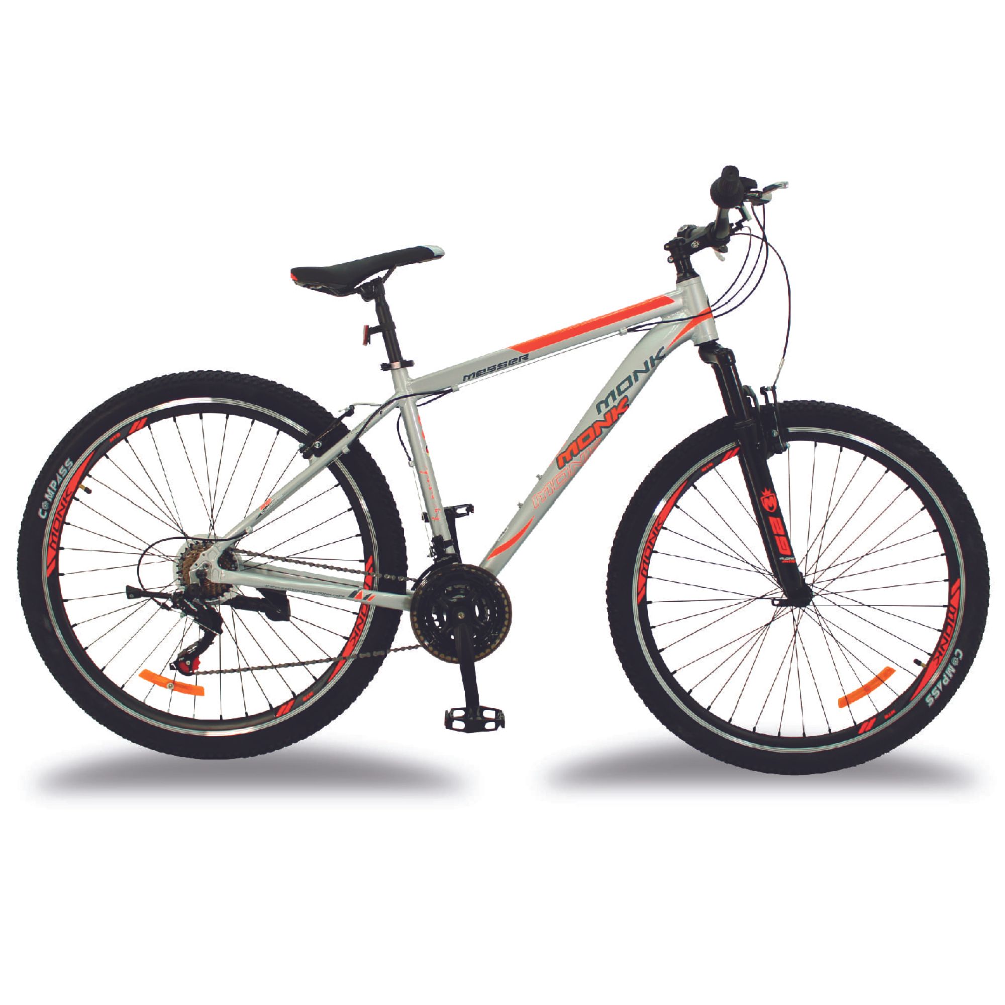 Mountain Bike Bici De Aluminio Shimano Messer Monk22 Naranja