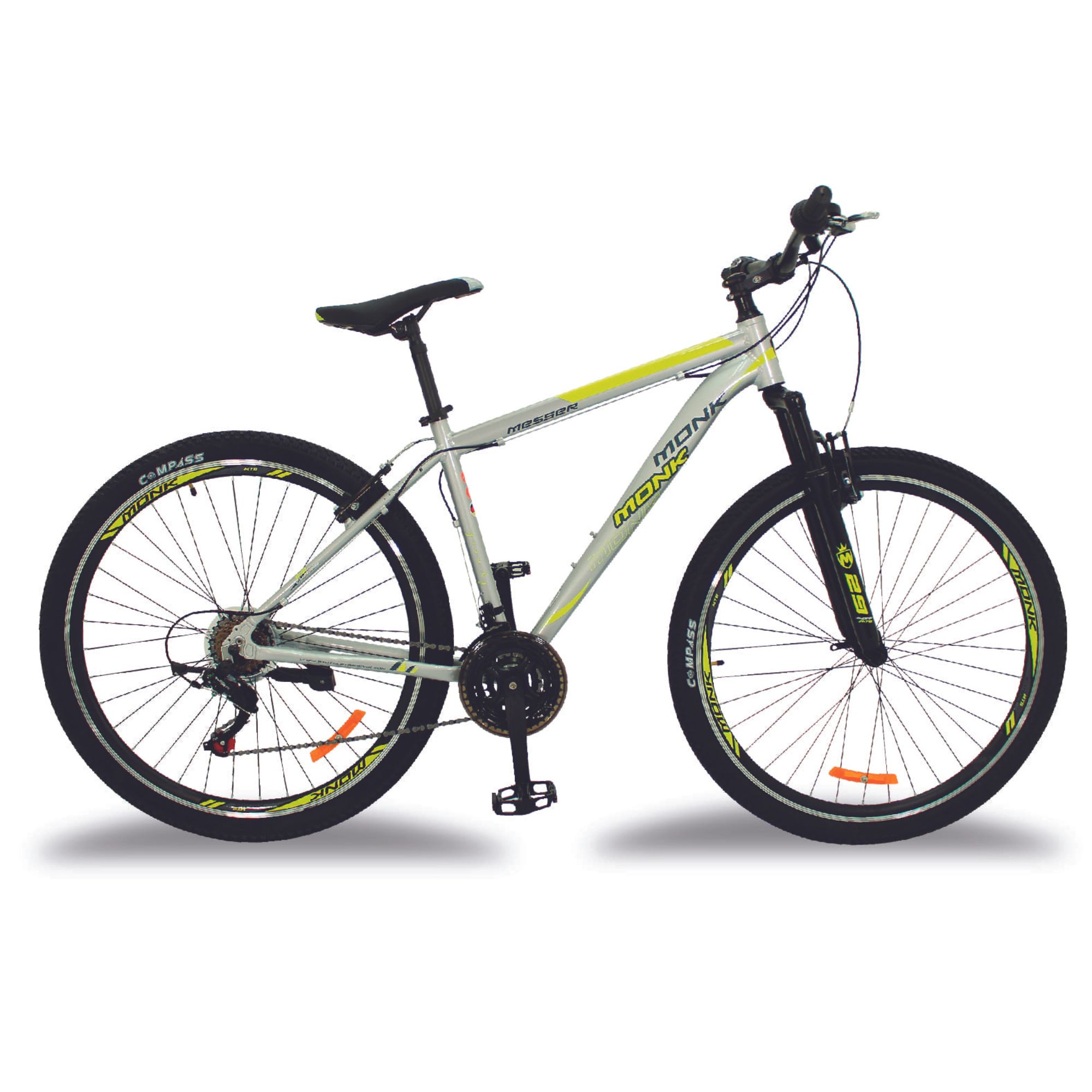 Mountain Bike Bici De Aluminio Shimano Messer Monk22 Amarillo