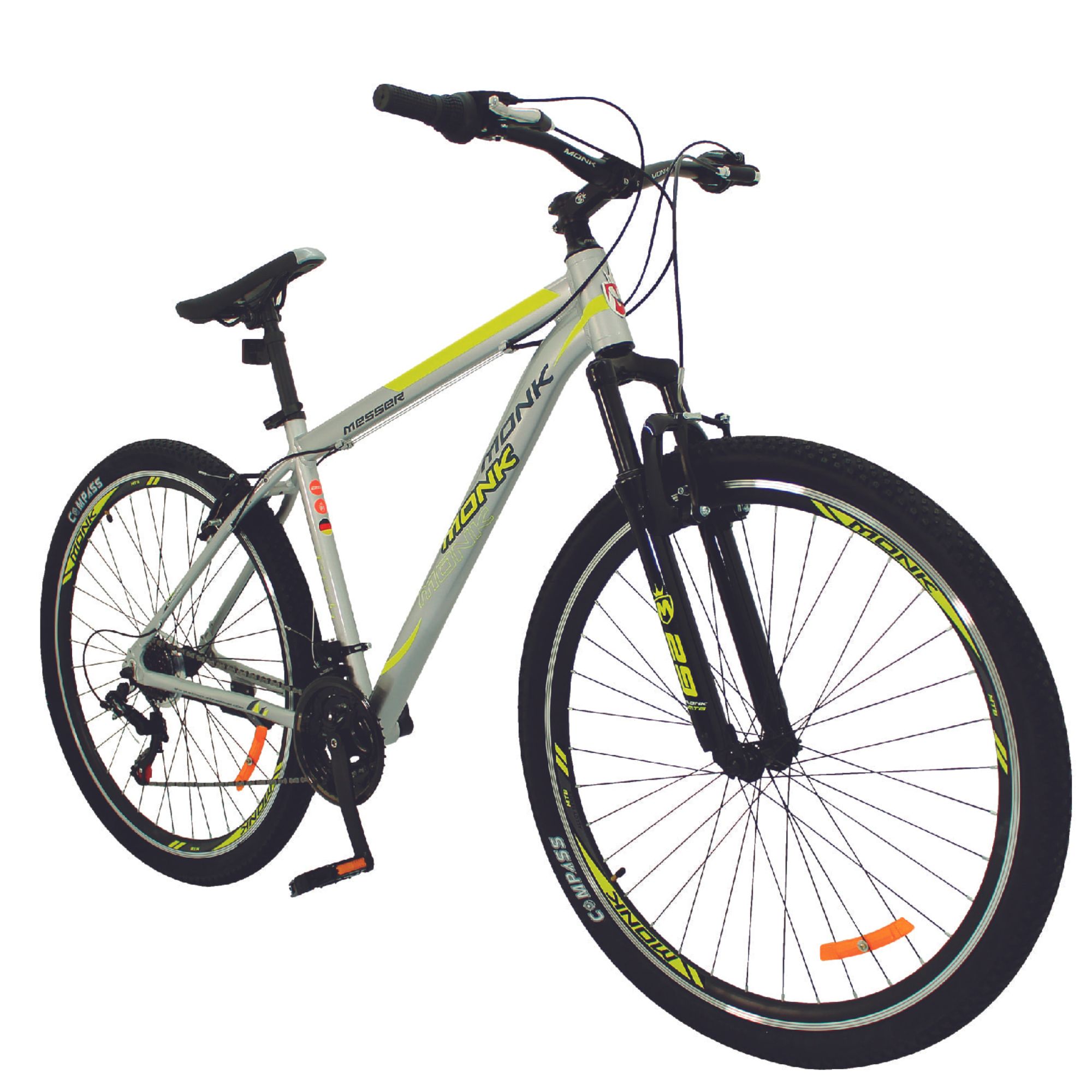 Mountain Bike Bici De Aluminio Shimano Messer Monk22 Amarillo