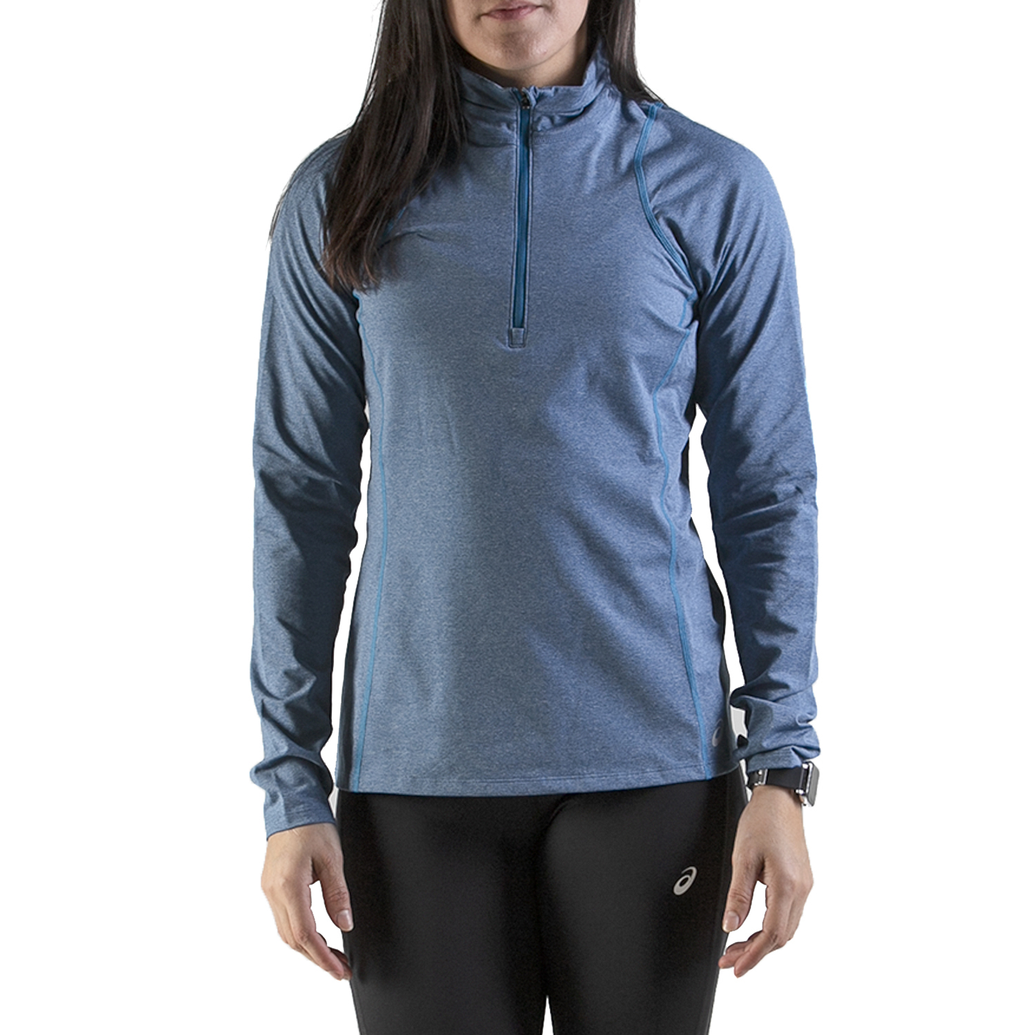 Sudadera Asics Mujer Thermopolis Half Zip Azul Running 2032A874403.