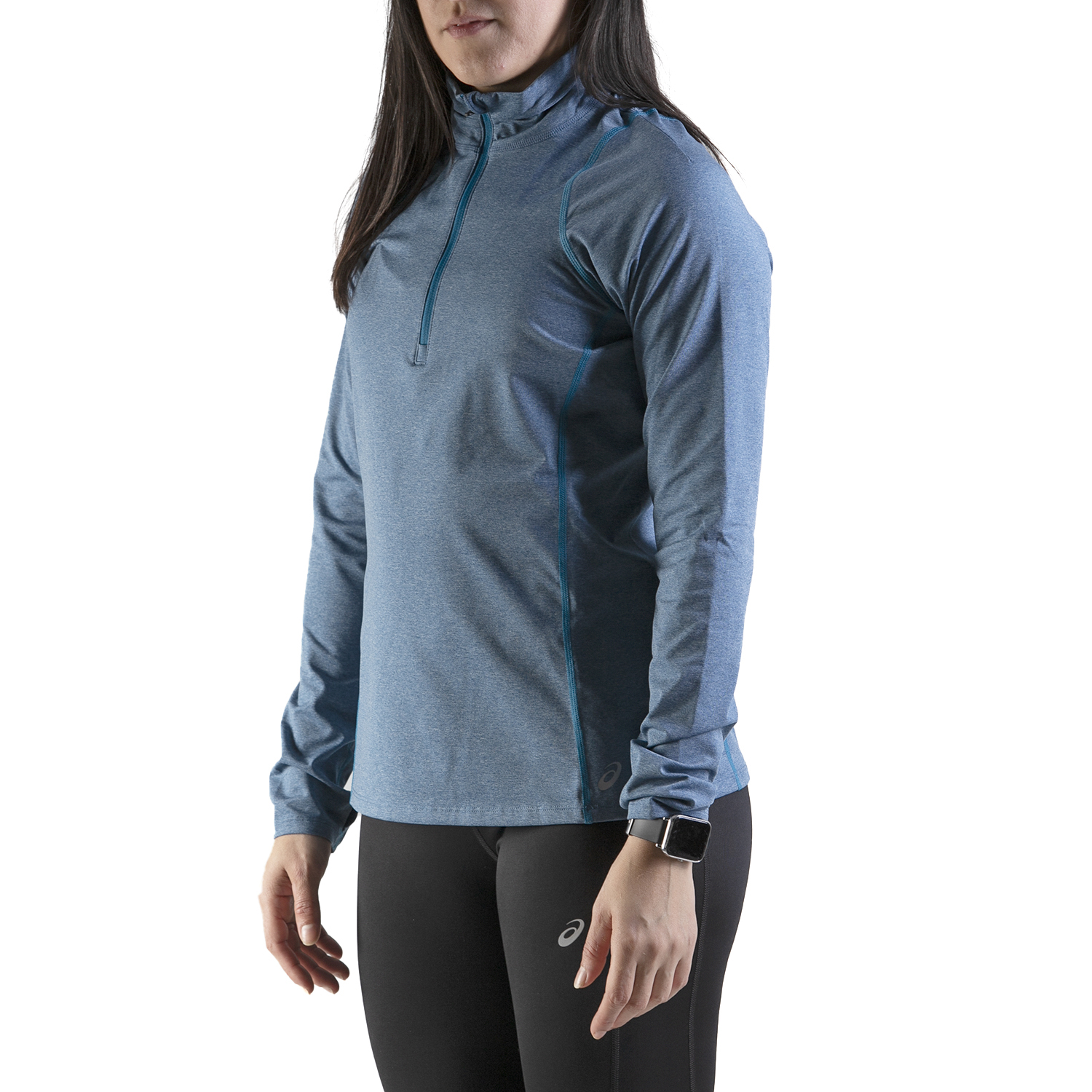 Sudadera Asics Mujer Thermopolis Half Zip Azul Running 2032A874403.