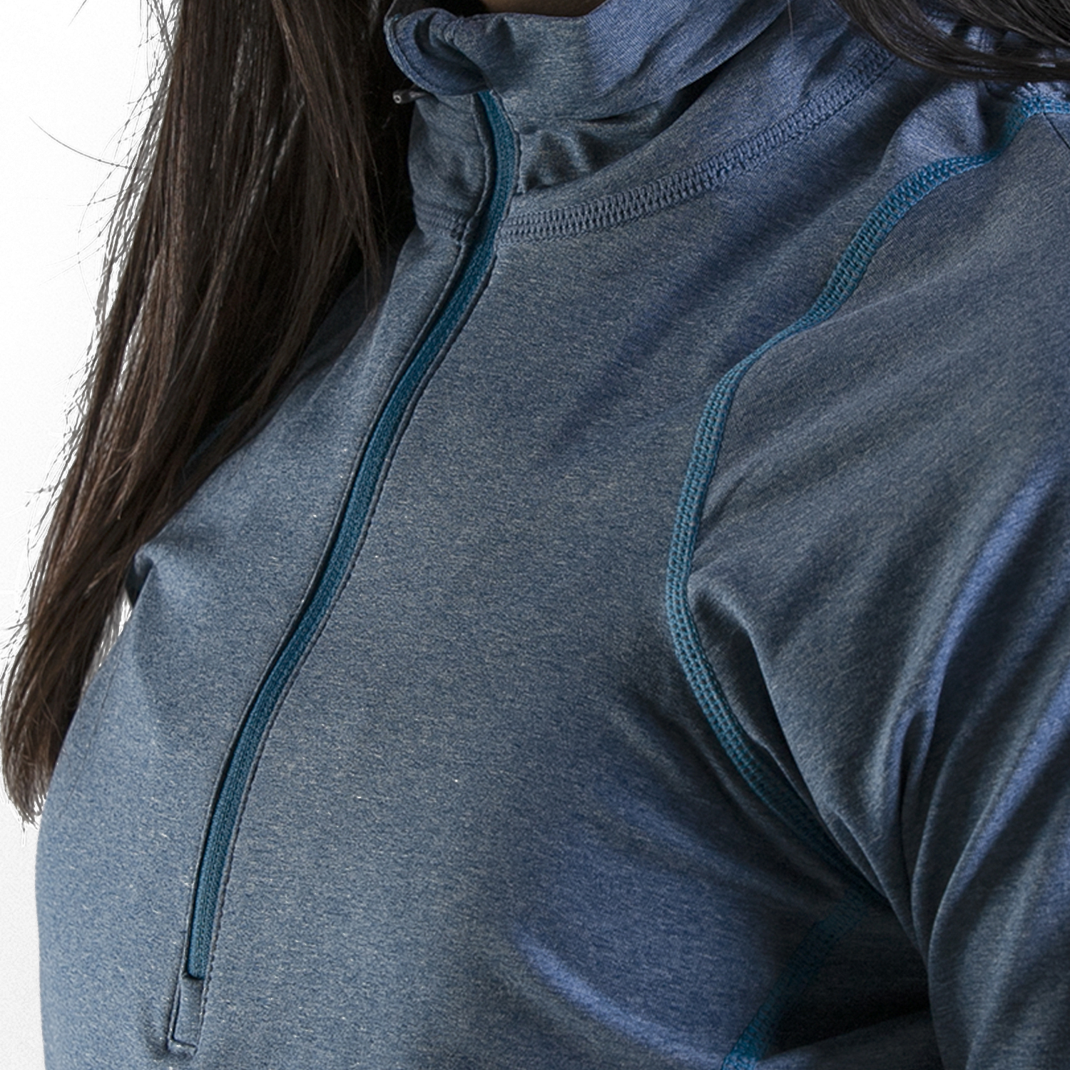 Sudadera Asics Mujer Thermopolis Half Zip Azul Running 2032A874403.