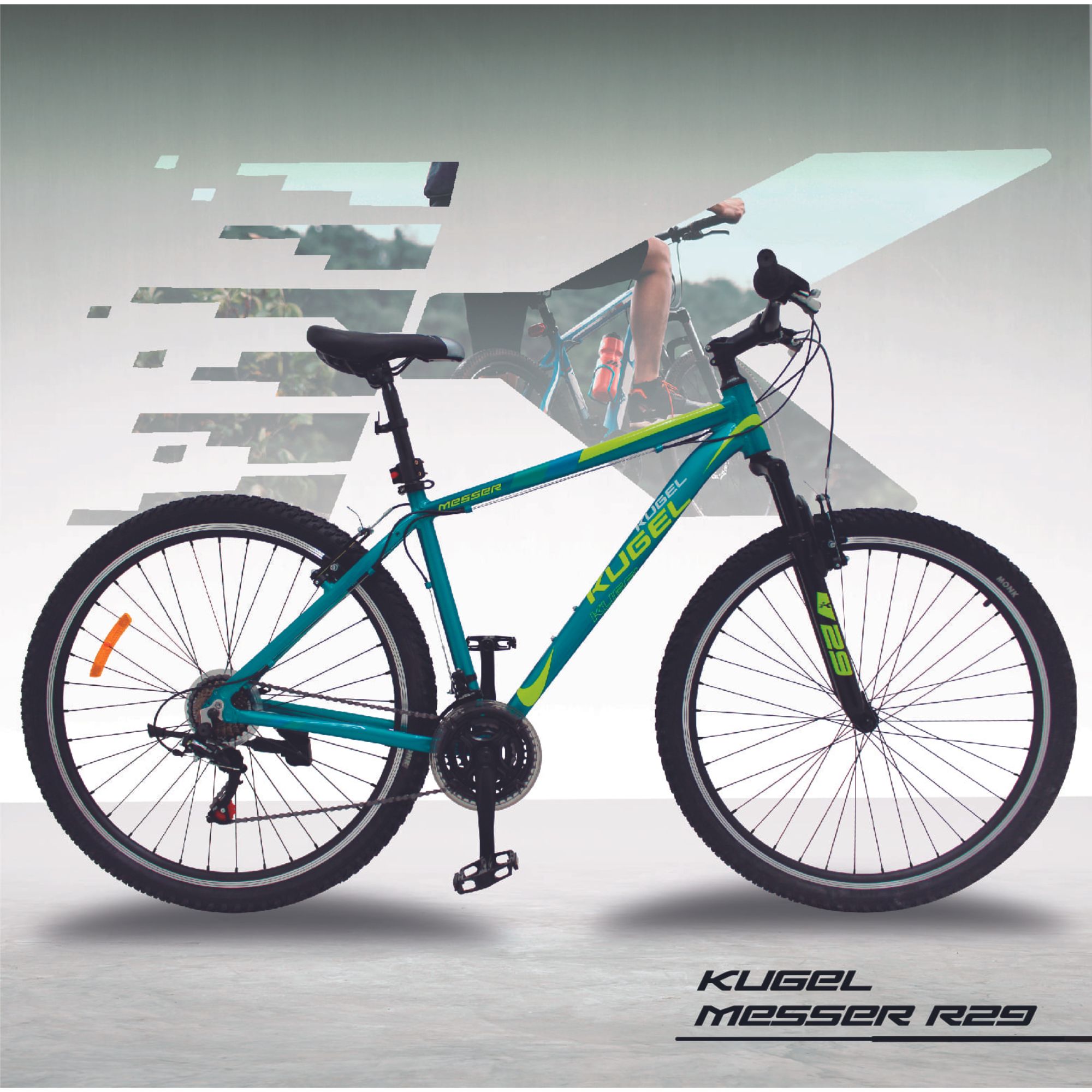 Bicicleta De Montaña Rodada 29 Kugel Messer Mtb Verde