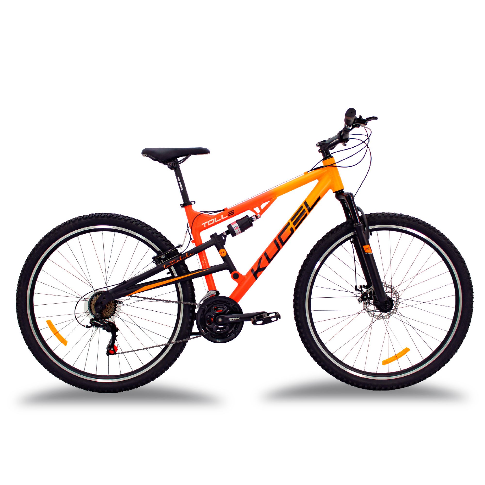 Bicicleta De Mountain Bike Doble Suspensión Kugel Toll R29 Naranja