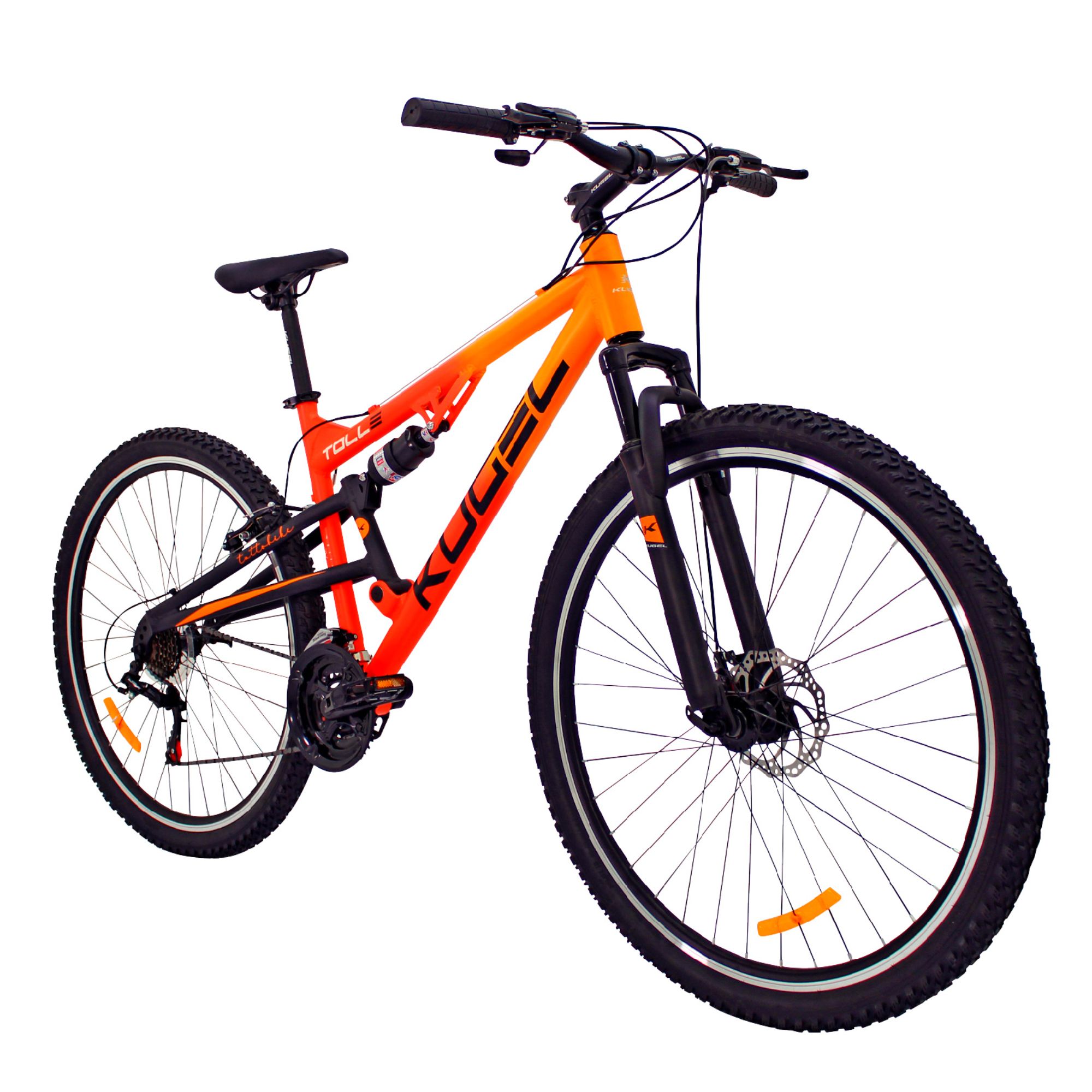 Bicicleta De Mountain Bike Doble Suspensión Kugel Toll R29 Naranja
