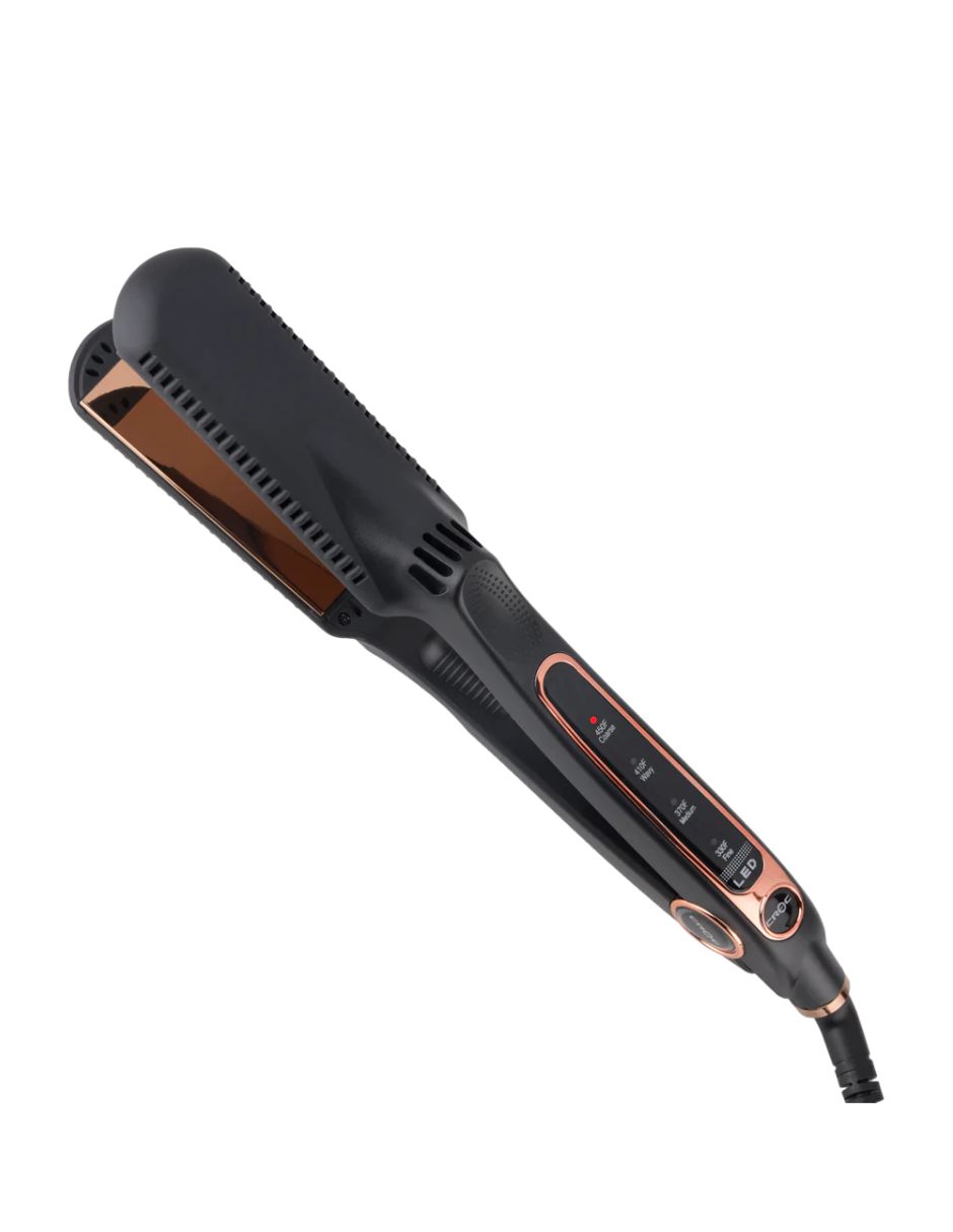 Plancha De Cabello Clasica Infrared Croc Negra