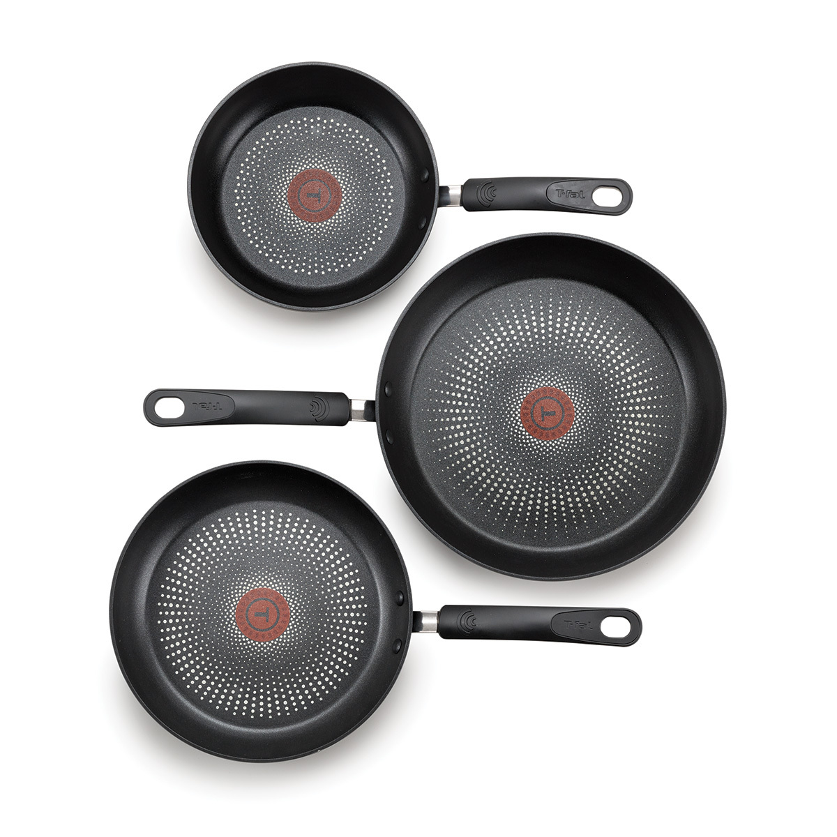 TFAL JUEGO DE 3 SARTENES 20 24 30 CM TITANIUM NON STICK 