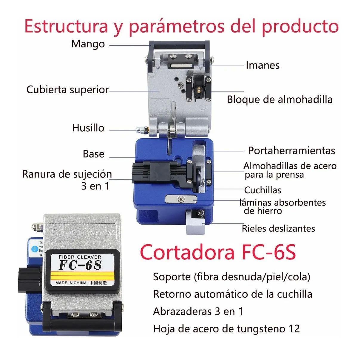 Kit De Herramientas Fibra Óptica Con Medidor De Potencia