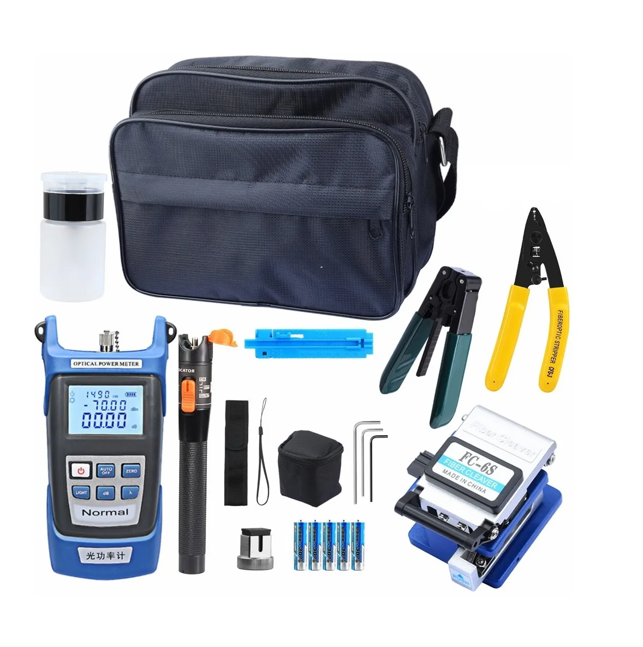 Kit De Herramientas Fibra Óptica Con Medidor De Potencia