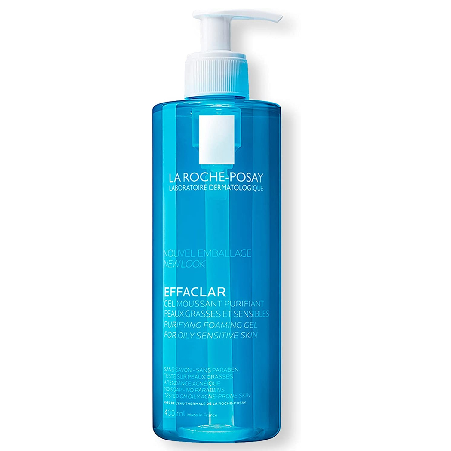 La Roche Posay Effaclar Gel Purificante Gel Limpiador Espumoso Facial para Piel Grasa, 400 ml