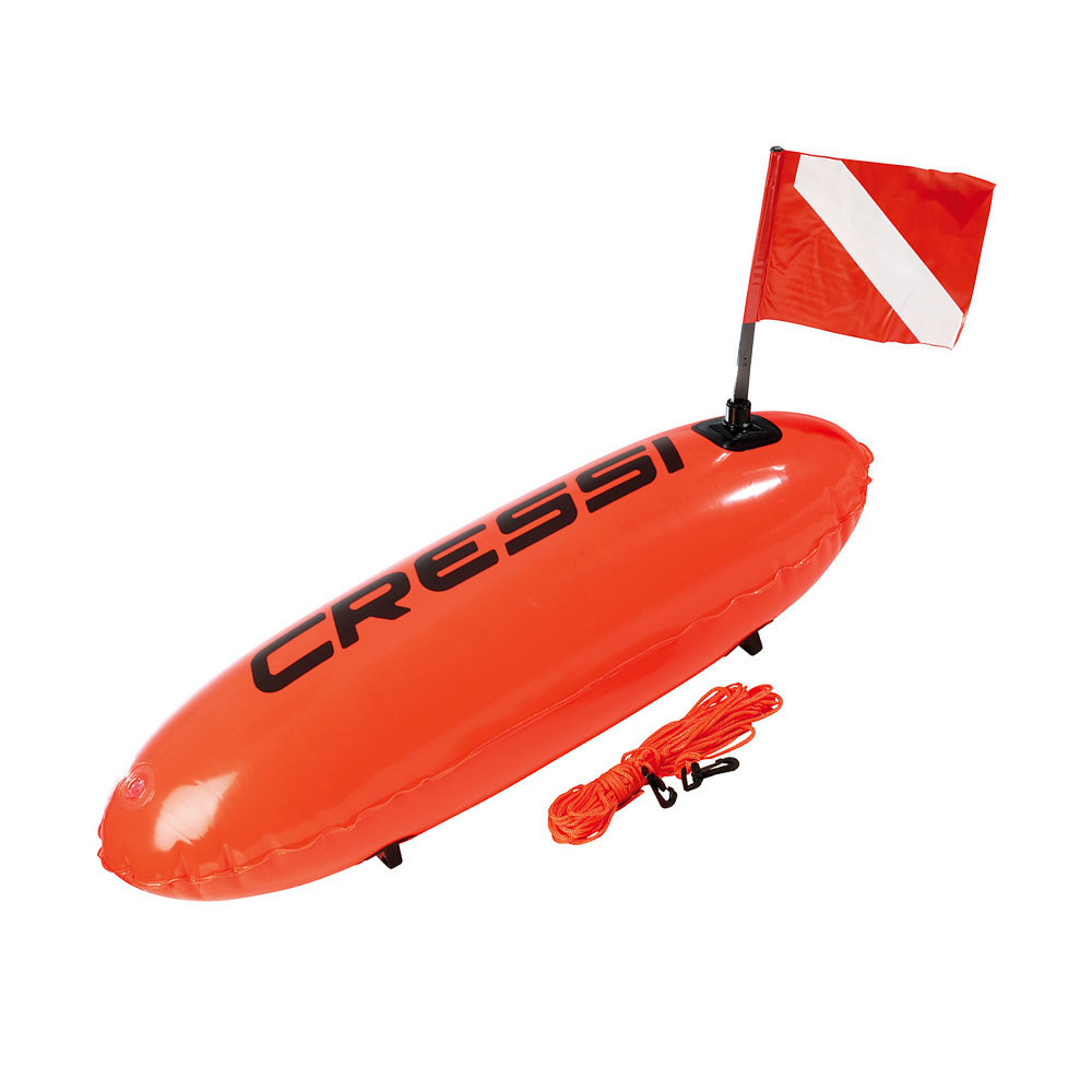 Boya CRESSI Torpedo Team 7" Para Natacion o Pesca submarina