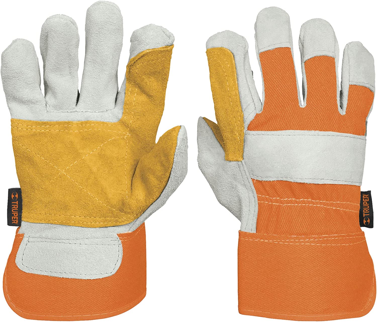 Guante de Carnaza/ Tela GU-TECA-R