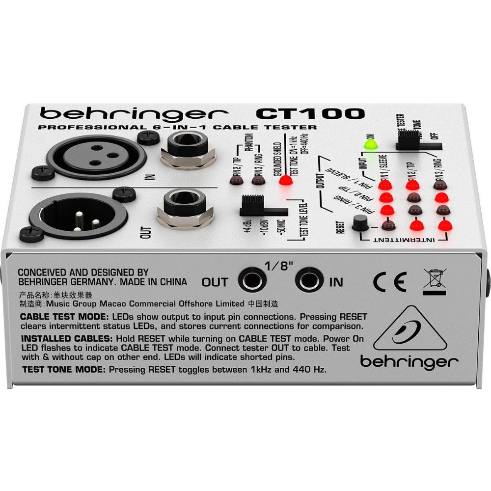 Probador de cables behringer ct100