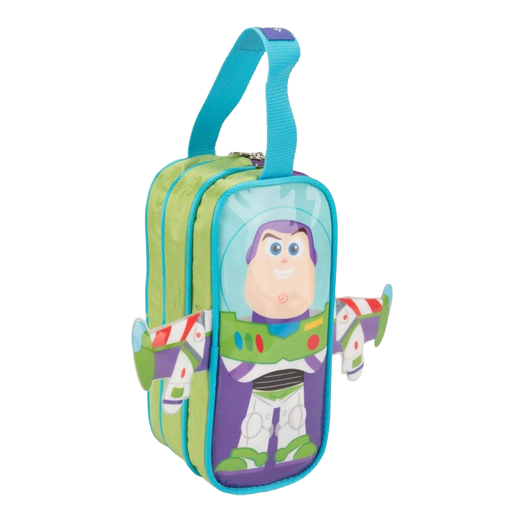 Lapicera 3 Compartimentos Buzz Lightyear Con Alas 22x10x8 Cm