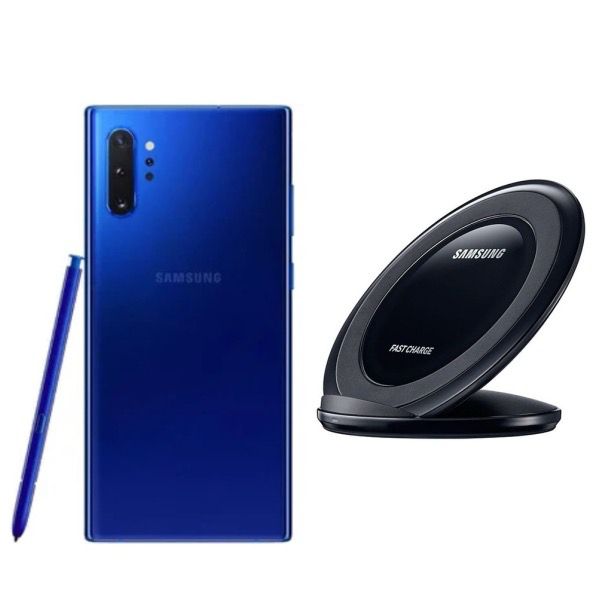 Samsung Galaxy Note 10 Plus 256GB Azul Reacondicionado Grado A + Cargador inalámbrico Samsung