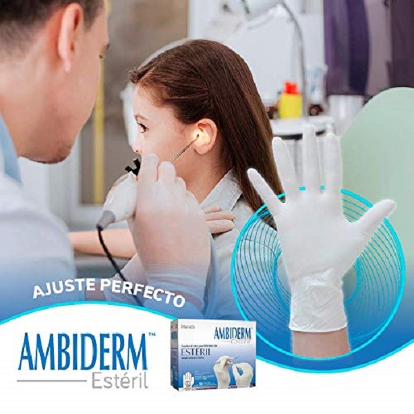 GUANTE ESTÉRIL CAJA C/100 PZAS (Grande)