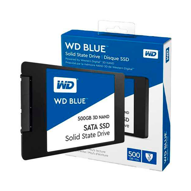SSD Western Digital WD Blue 3D NAND, 500GB, SATA III, 2.5'', 7mm