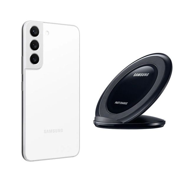 Samsung Galaxy S22 Blanco 256GB Snapdragon Nuevo + Cargador inalámbrico Samsung Carga Rápida