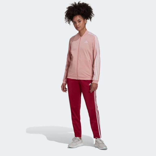 CONJUNTO DEPORTIVO W 3S TR TS PARA DAMA ROSA/VINO HD4301 ORIGINAL