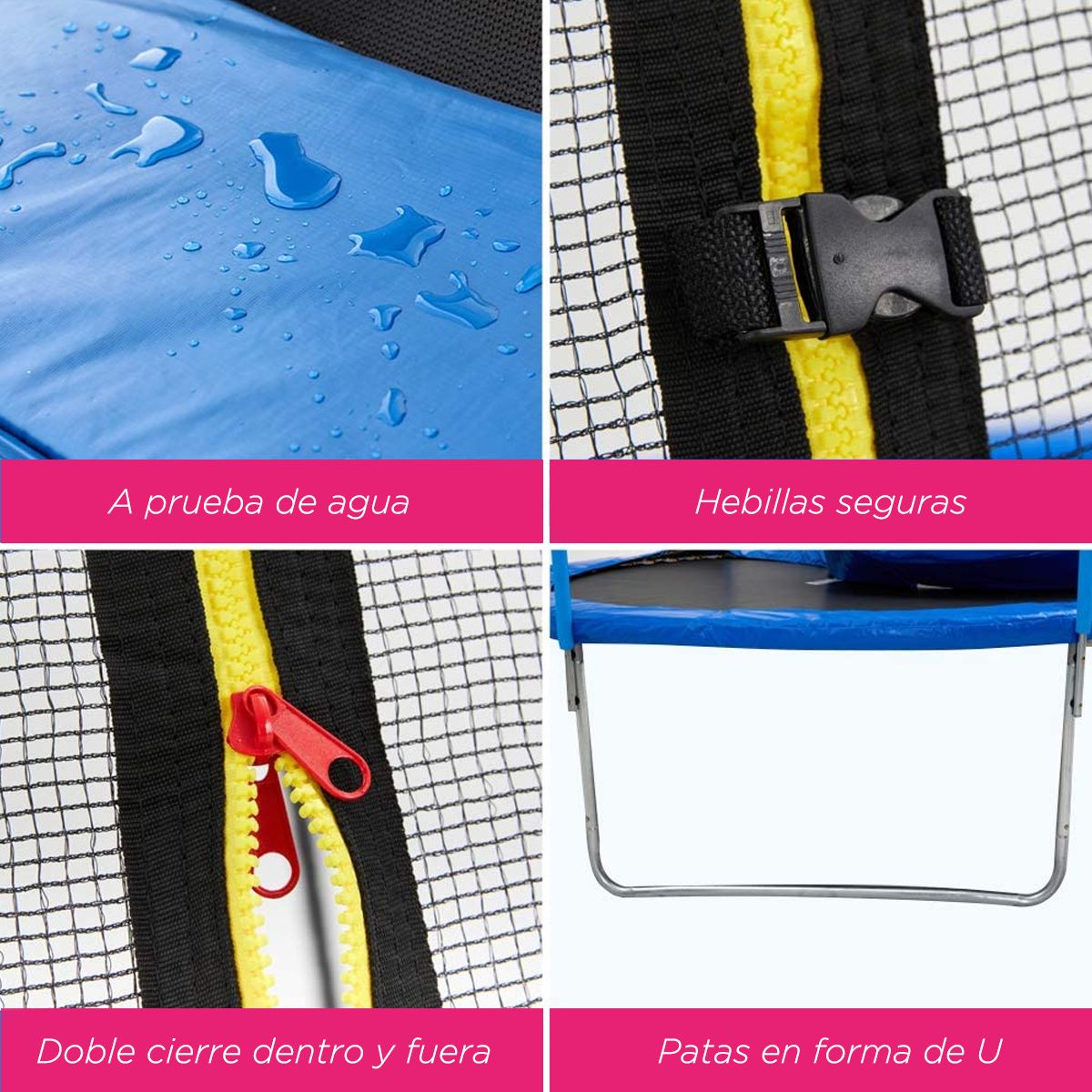 Trampolin Brincolin Infantil Con Red 2.43m 8 Pies Escalera