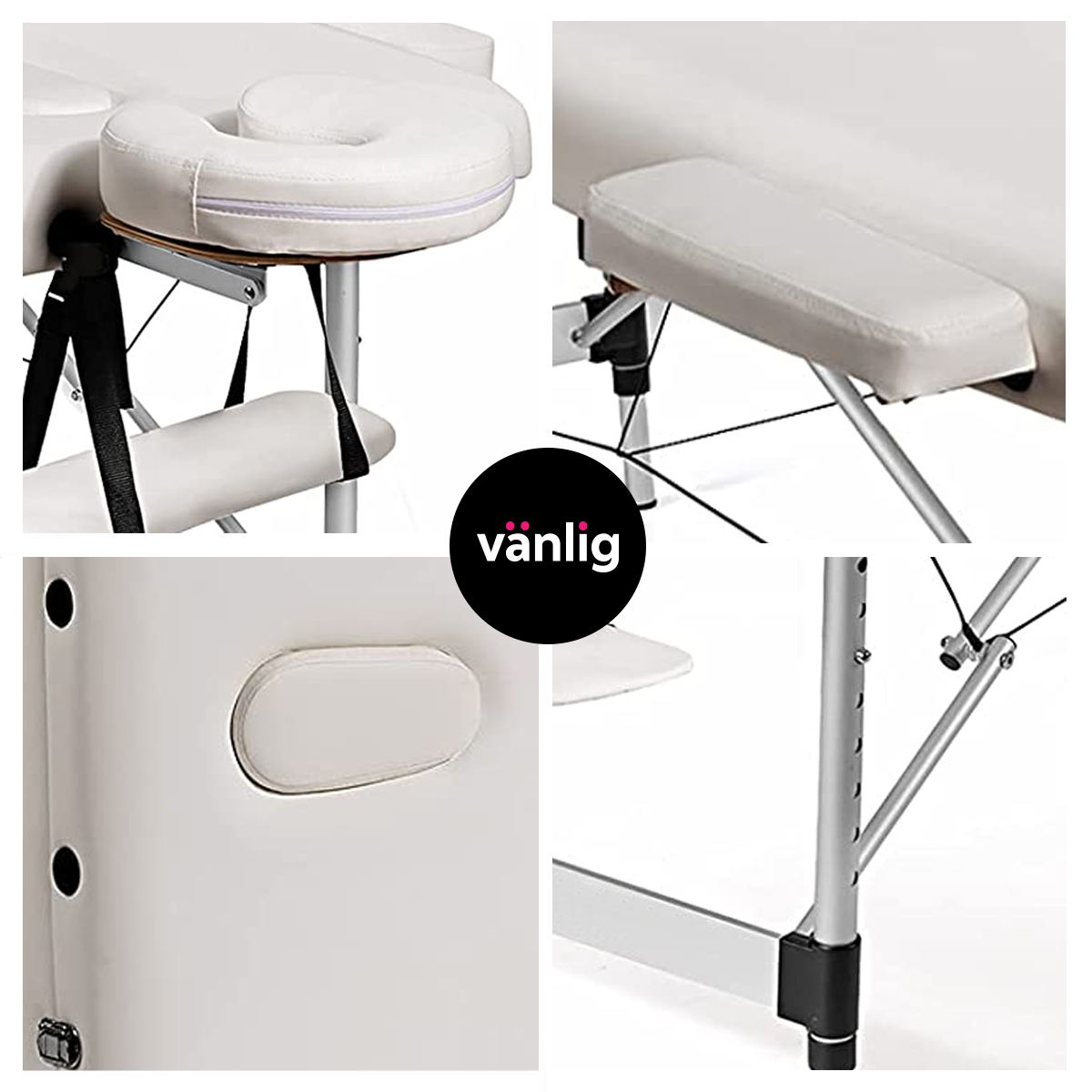 Cama Aluminio Masaje Blanca Depilacion Tatuajes Spa Faciales Uñas