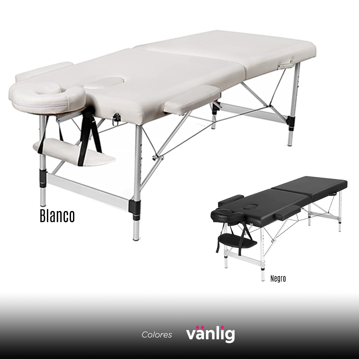 Cama Aluminio Masaje Blanca Depilacion Tatuajes Spa Faciales Uñas