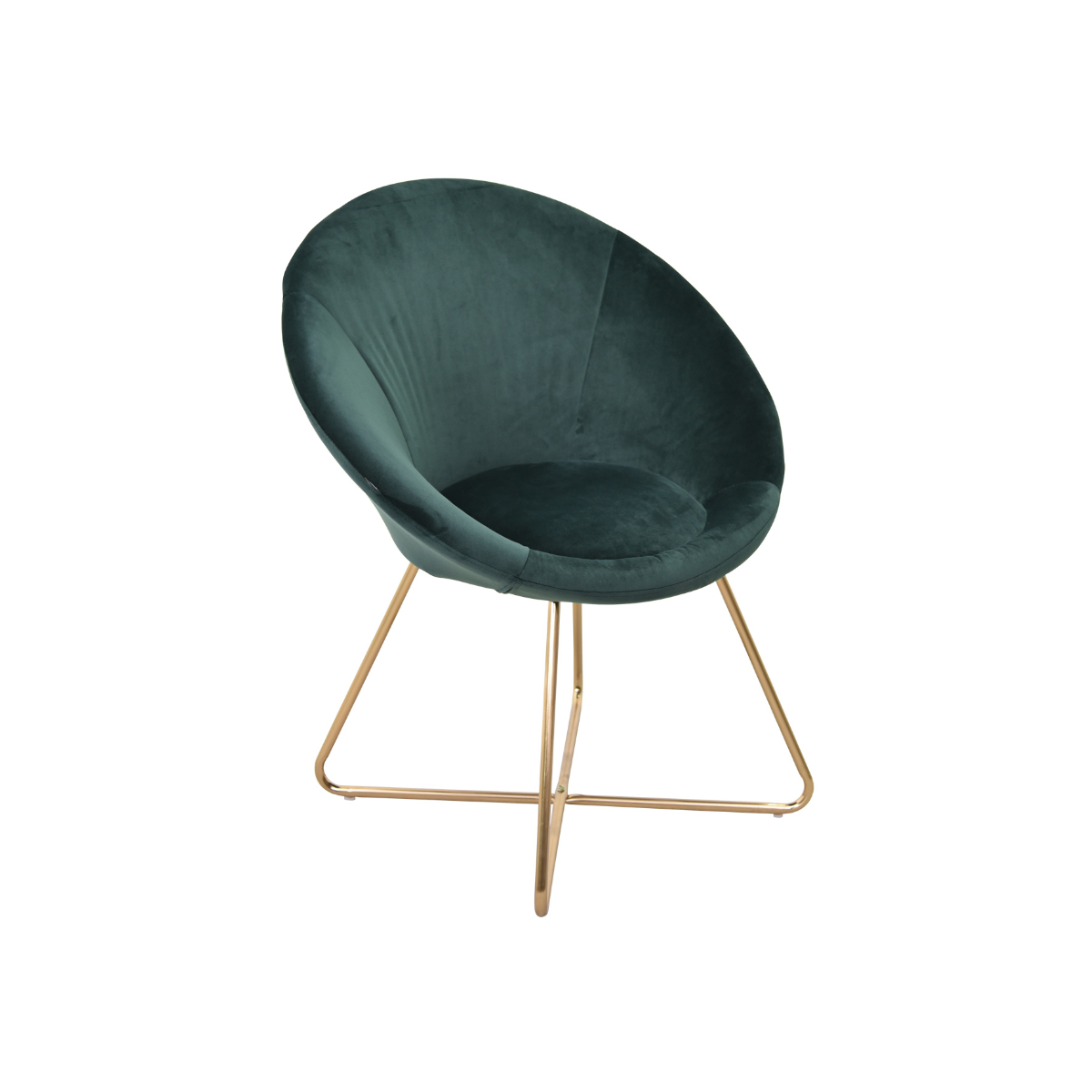 Sillón Individual Campari de Tela color Verde