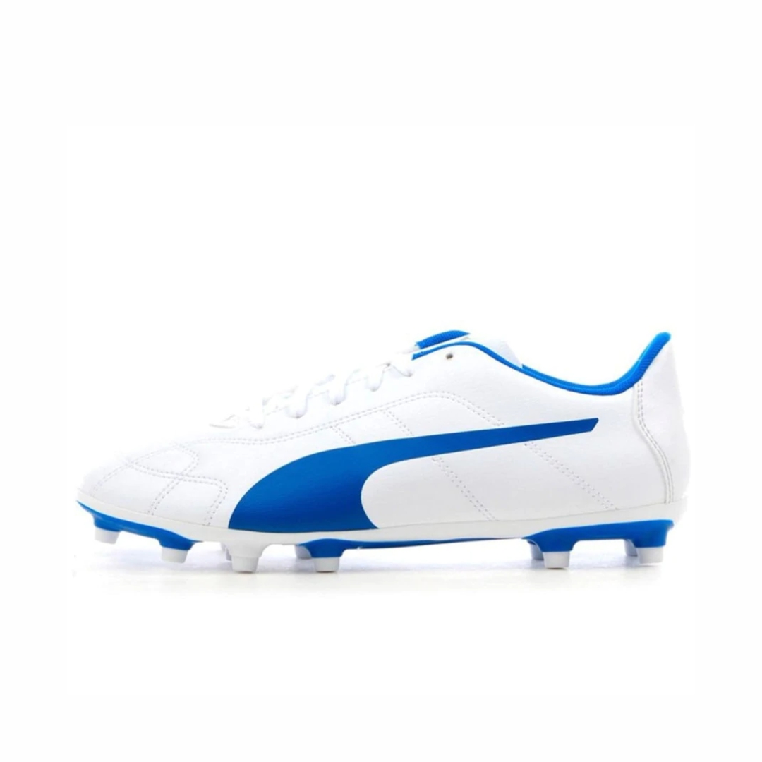 Puma Low Boot Blanco Azul Taquete De Futbol Infantil 10420502