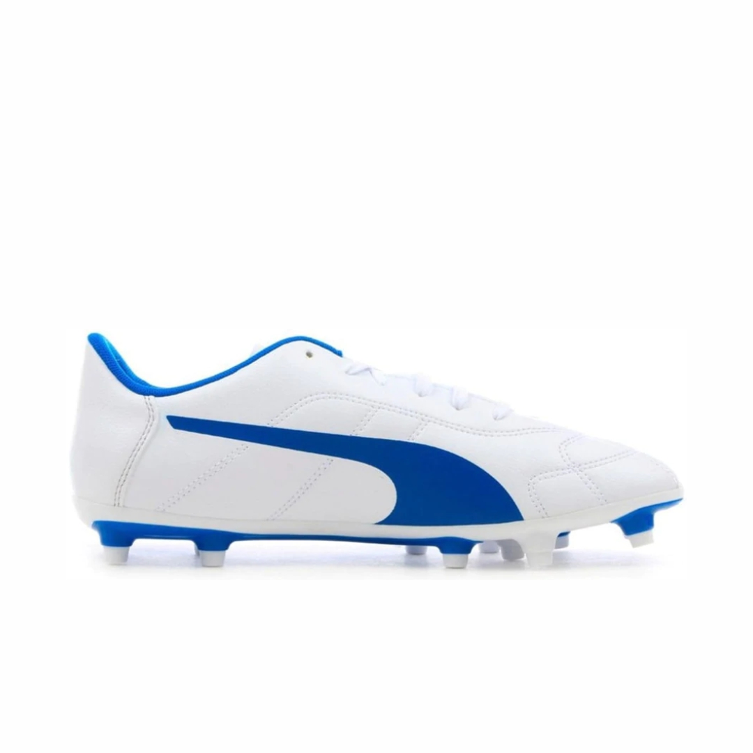 Puma Low Boot Blanco Azul Taquete De Futbol Infantil 10420502