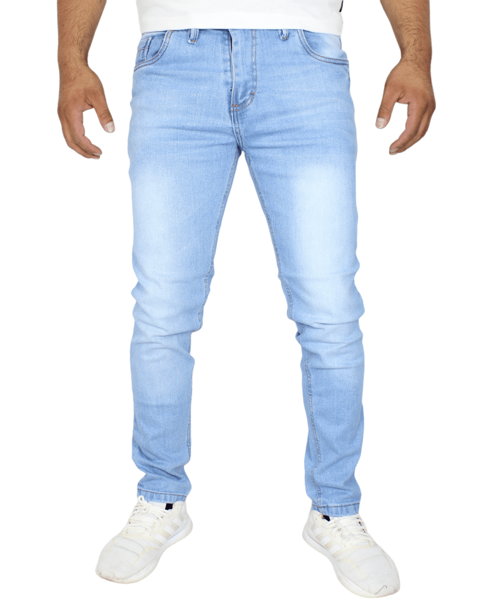 Pantalón Semiskinny de Mezclilla Stretch Gruesa para Hombre John Silver