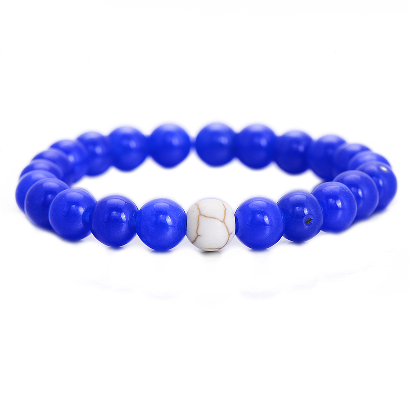Pulseras Parejas Distancia Krasha Azul Y Blanco Plopzaz13