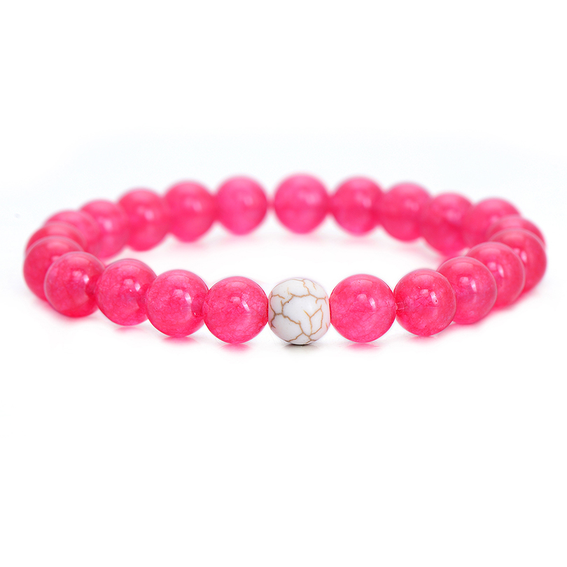 Pulseras Parejas Distancia Krasha Rosa Y Blanco Plopz513