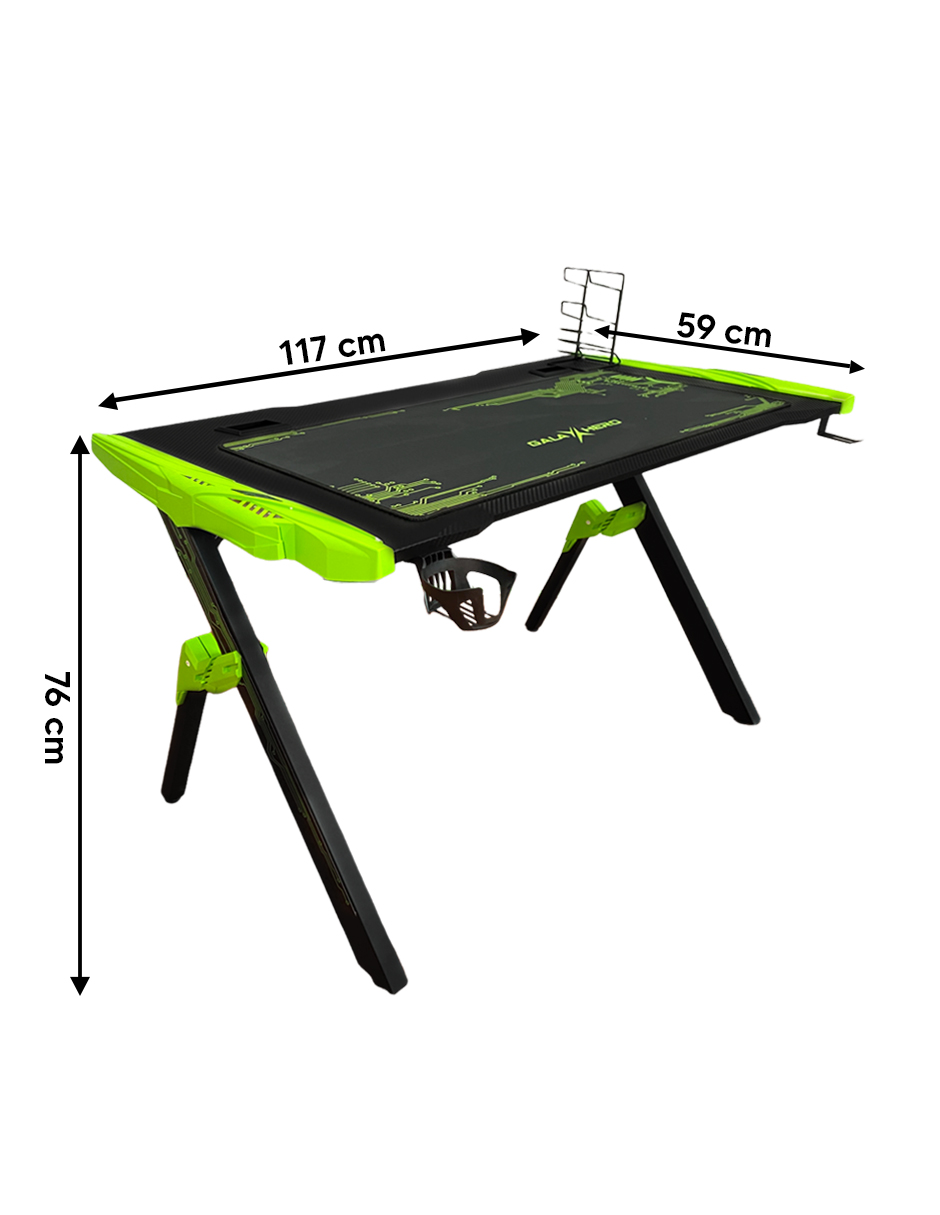 Escritorio Para Gamers Galaxhero Luces Led Rgb Geek