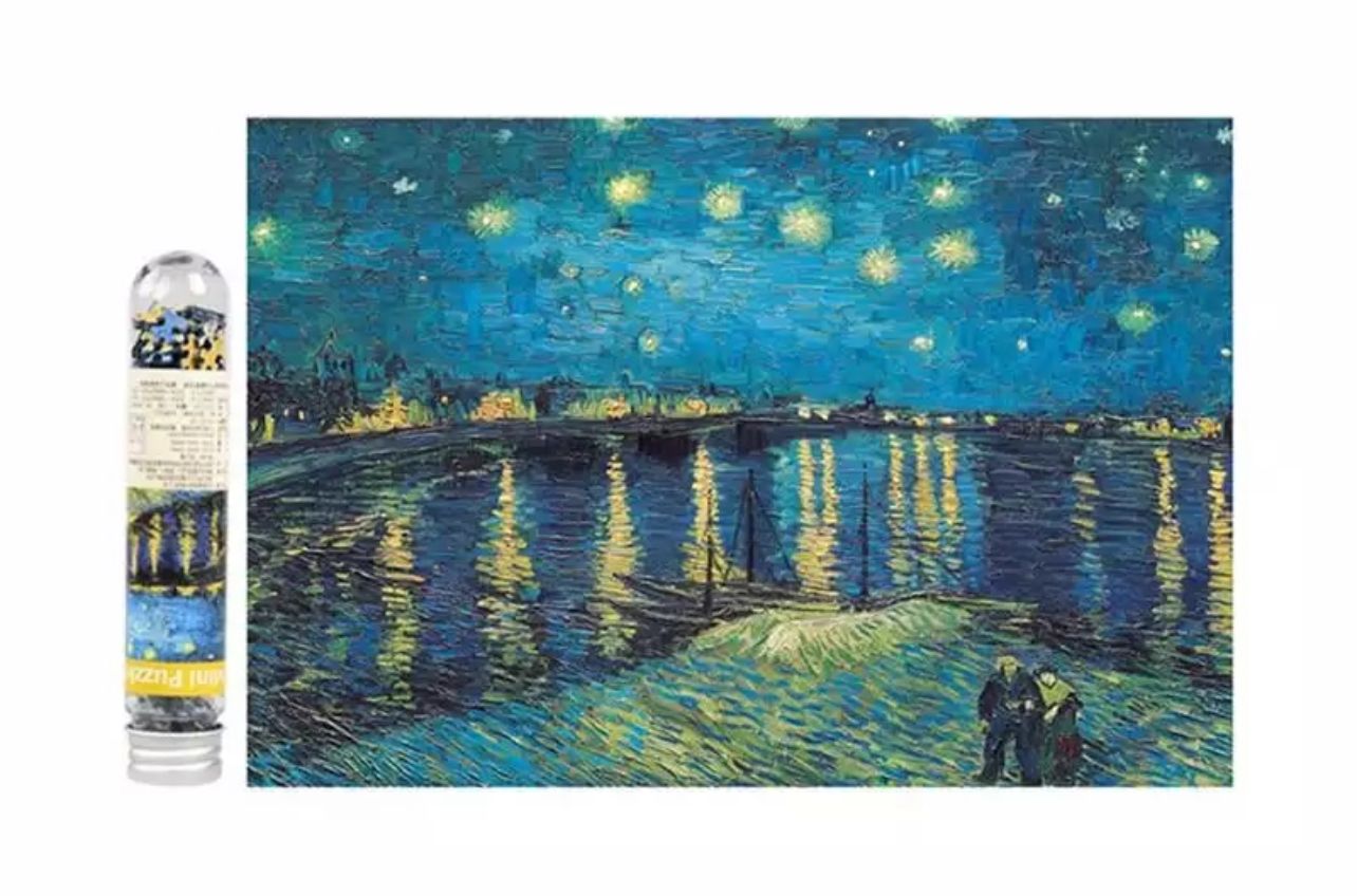 Mini Rompecabezas Van Gogh Noche Estrellada S. Ródano 234pzs